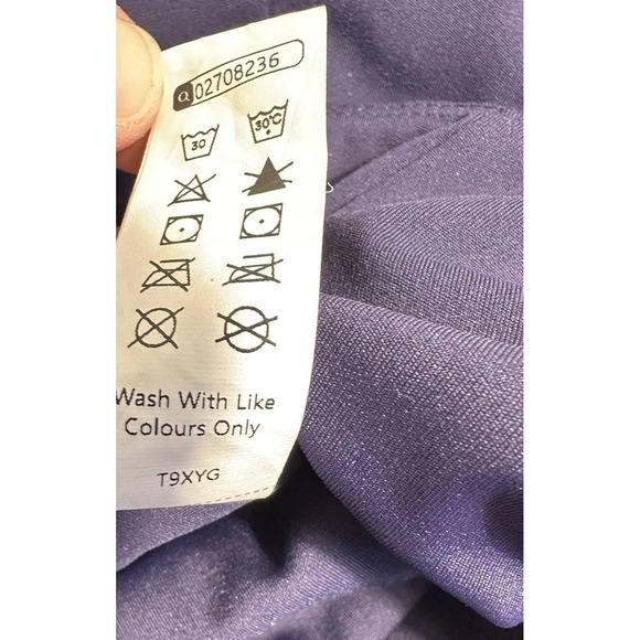 Halara Jumpsuit Womens Large Blue Breezeful Backless Side Zip Wide Leg Resort - Picture 15 of 15